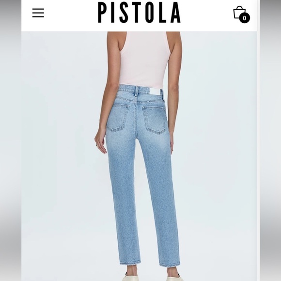 PISTOLA Light Wash Denim Jeans Size  27 - Picture 2 of 15